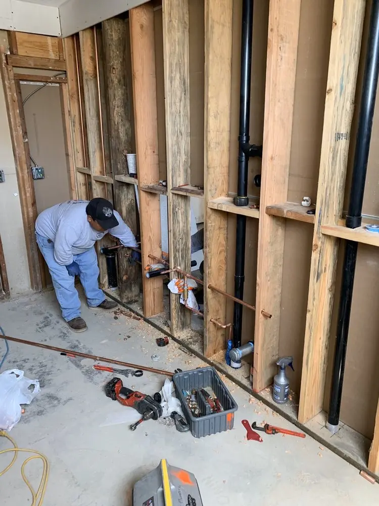 Commercial rough-in plumbing for Water Heater Replacement in Pellettown